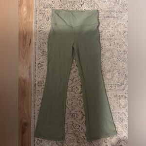 Athleta flared ribbed leggings